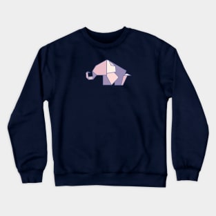 Origami Elephant Crewneck Sweatshirt